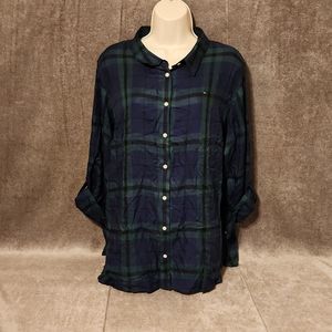 Tommy Hilfiger Plus Size Plaid Utility Shirt